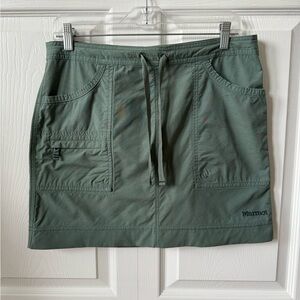 Marmot Ginny skirt green cargo‎ mini skirt size medium